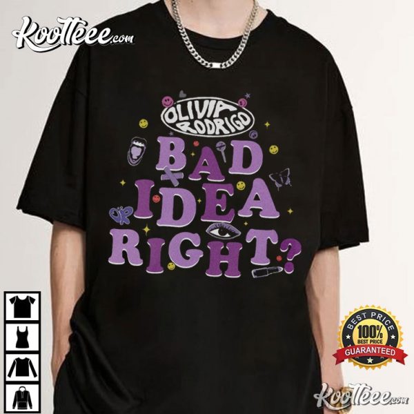 Bad Idea Right Olivia Rodrigo Guts Album T-Shirt