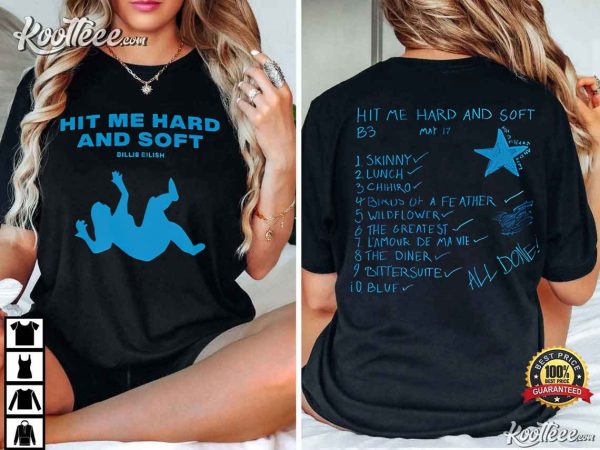 Billie Eilish Hit Me Hard And Soft Tour Tracklist T-Shirt