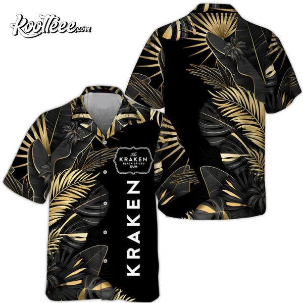 Kraken Rum Tropical Palm Hawaiian Shirt