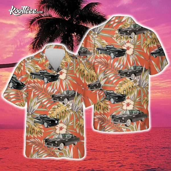 1956 Ford Thunderbird Raven Black Hawaiian Shirt