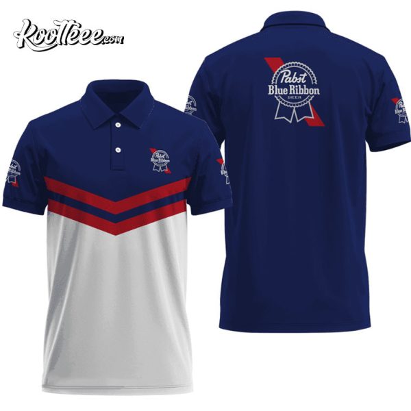 Pabst Blue Ribbon Beer Polo Shirt