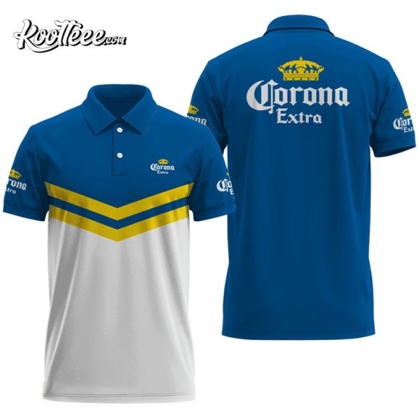 Corona Extra Beer Blue Polo Shirt