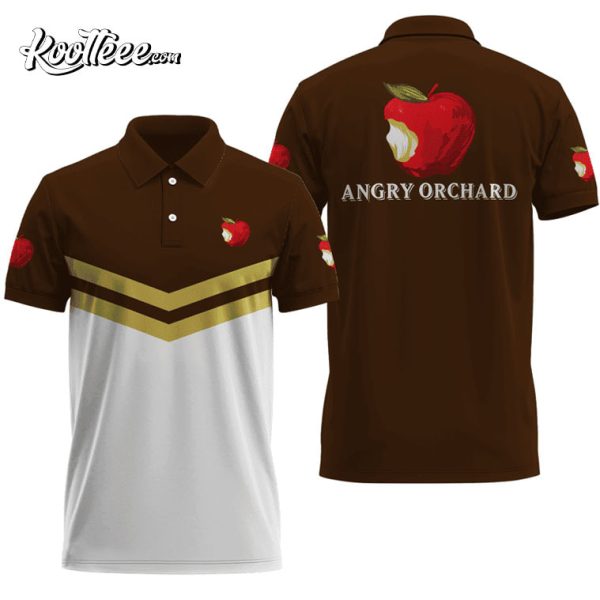 Angry Orchard Brown Polo Shirt