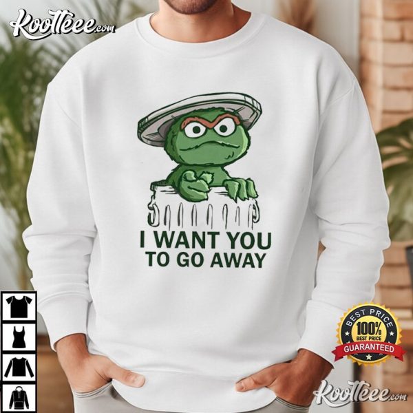 Oscar The Grouch I Want You To Go Away Uncle Sam Style T-Shirt