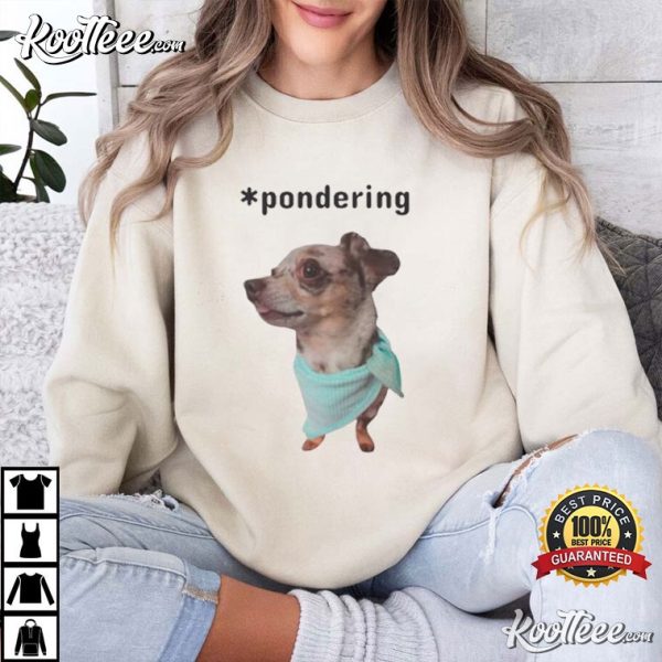 Chiweenie Pondering T-Shirt