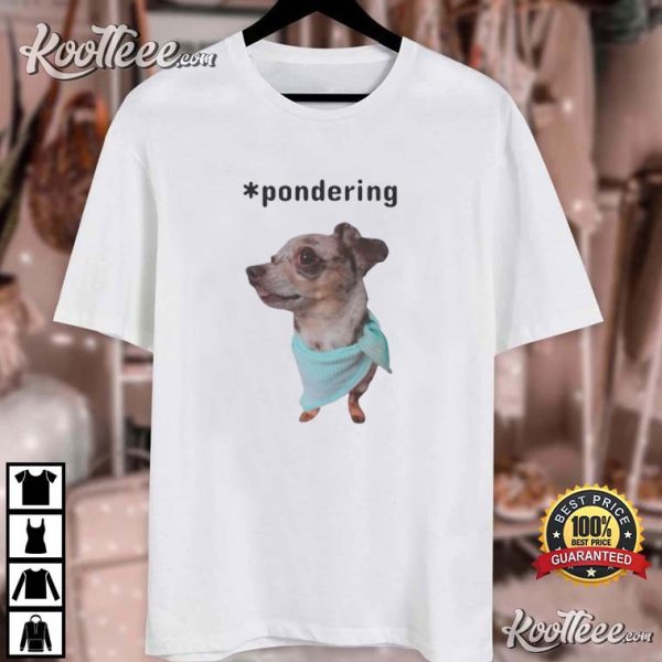 Chiweenie Pondering T-Shirt