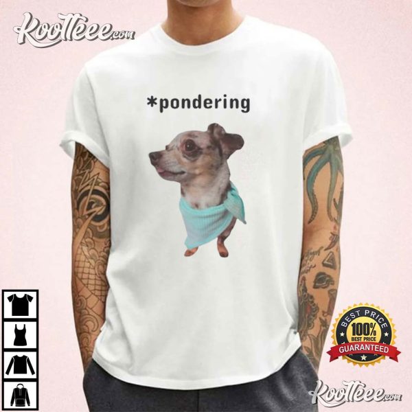 Chiweenie Pondering T-Shirt