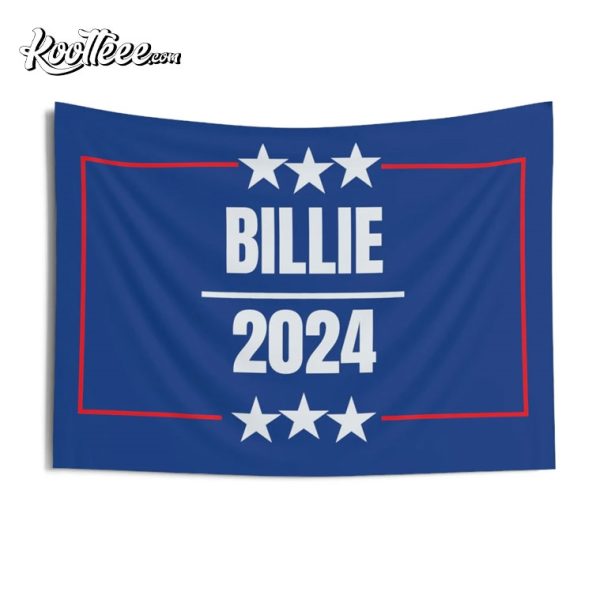 Billie 2024 Navy Blue Wall Tapestry