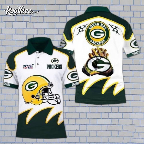 100th Nfl Anniversary Green Bay Packers Polo Shirt