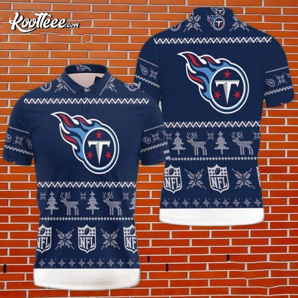 Tennessee Titans Christmas 3D Polo Shirt