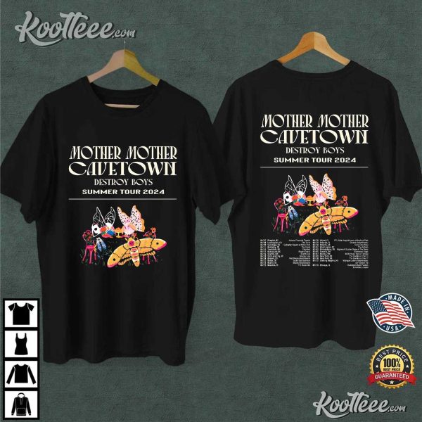 Cavetown And Mother Mother Destroy Boys Summer Tour 2024 T-Shirt