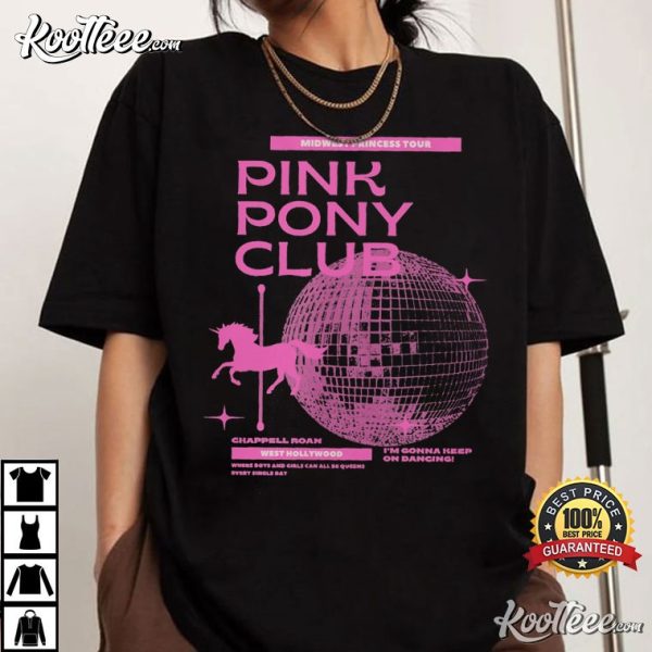 Chappell Roan Pink Pony Club Midwest Princess Tour T-Shirt