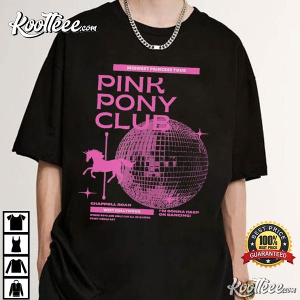 Chappell Roan Pink Pony Club Midwest Princess Tour T-Shirt