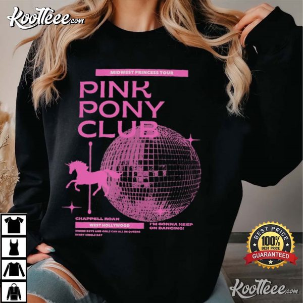 Chappell Roan Pink Pony Club Midwest Princess Tour T-Shirt