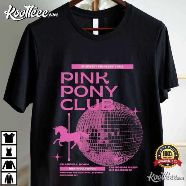 Chappell Roan Pink Pony Club Midwest Princess Tour T-Shirt