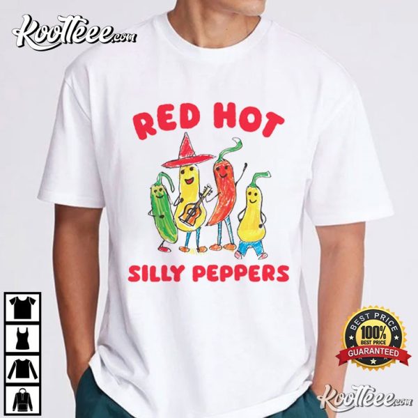 Funny Red Hot Chili Peppers Silly Peppers T-Shirt