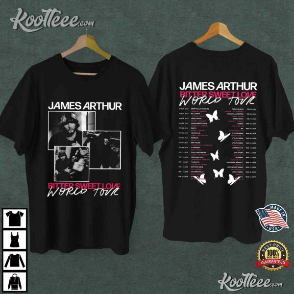 James Arthur Bitter Sweet Love World Tour 2024 T-Shirt