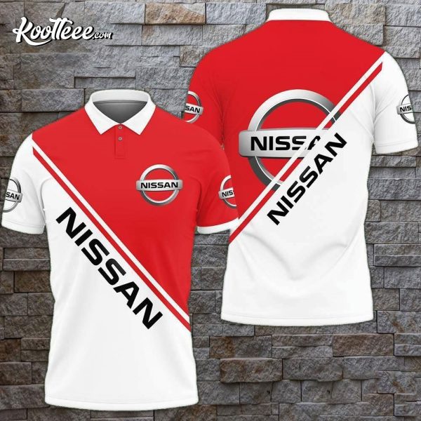 Nissan Ttt-lt Red Polo Shirt