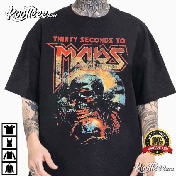 Thirty Seconds To Mars Seasons Tour 2024 Vintage Mars T-Shirt