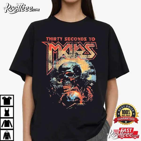 Thirty Seconds To Mars Seasons Tour 2024 Vintage Mars T-Shirt