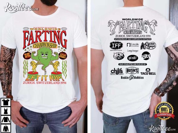 The International Farting Federation Worldwide Farting Championship T-Shirt