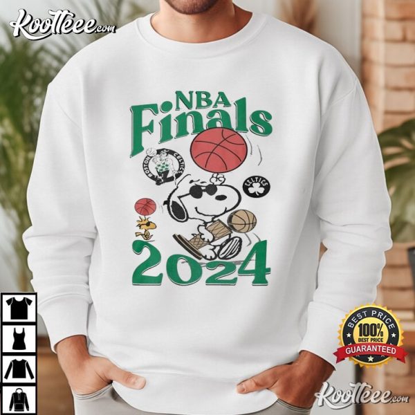 Boston Celtics Snoopy Peanuts NBA Finals 2024 T-Shirt
