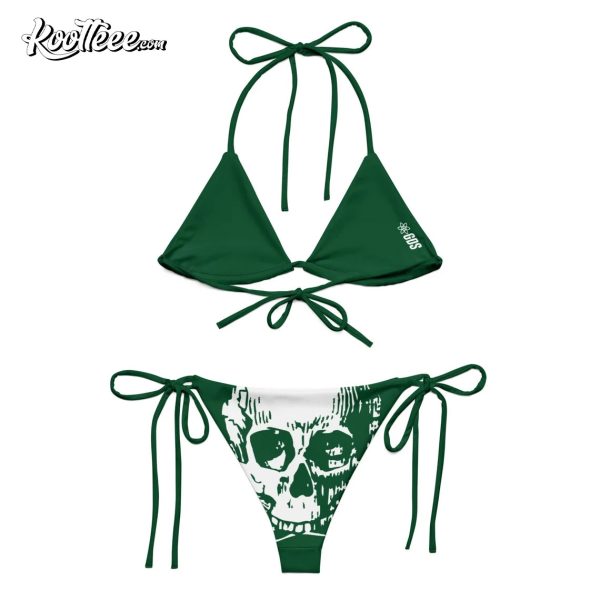 Skull And Bones Gothic Pirate Bikini Swimsuit