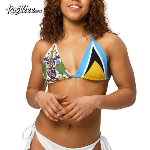 Saint Lucia Coat Of Arms Bikini Swimsuit