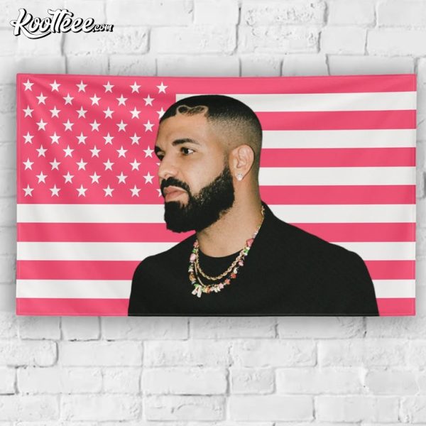 Rapper Drake Pink USA Flag