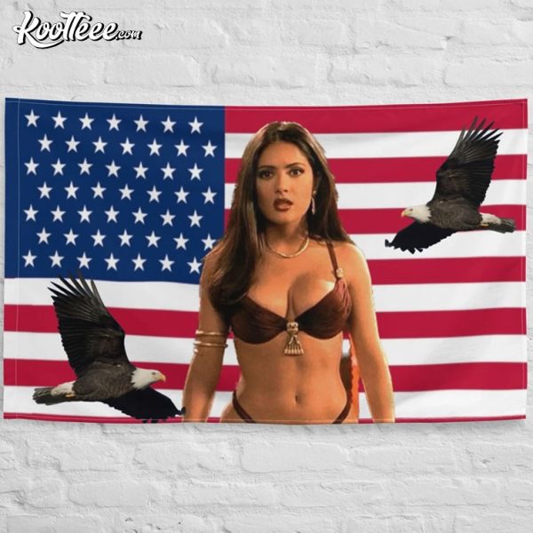 Salma Hayek American Flag