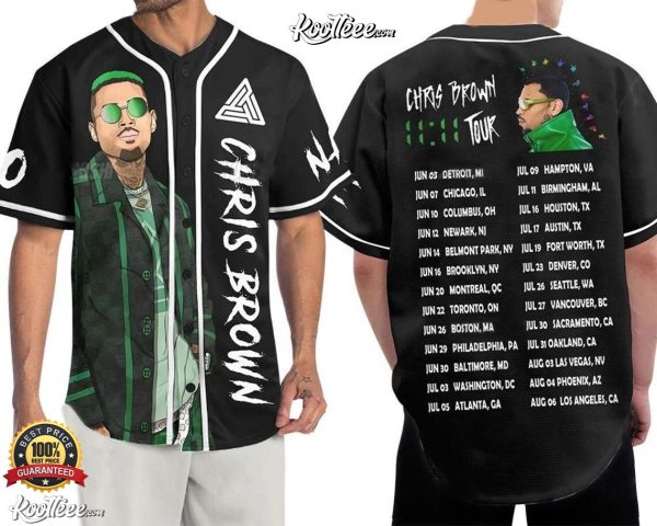 Chris Brown 11 11 Tour 2024 Baseball Jersey