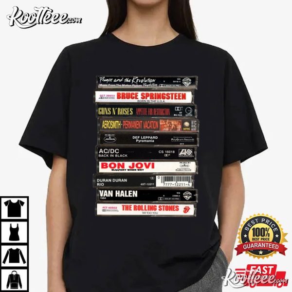 80s Rock Cassette Gift For Fan T-Shirt