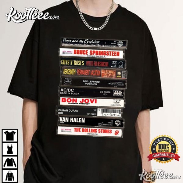 80s Rock Cassette Gift For Fan T-Shirt