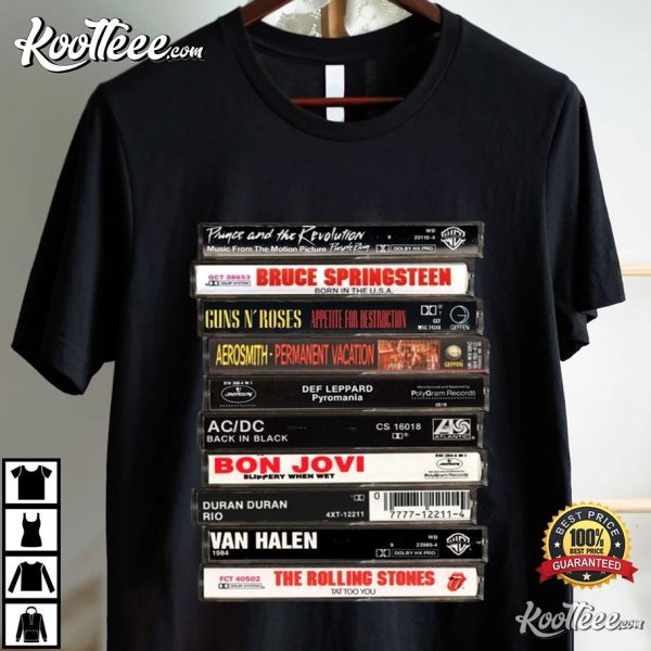 80s Rock Cassette Gift For Fan T-Shirt