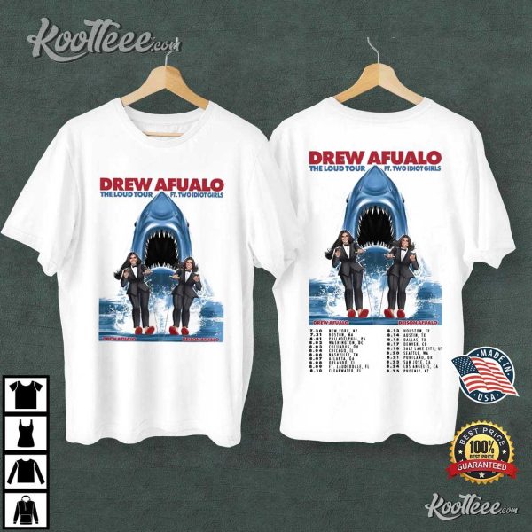 Drew Afualo The Loud Tour 2024 T-Shirt