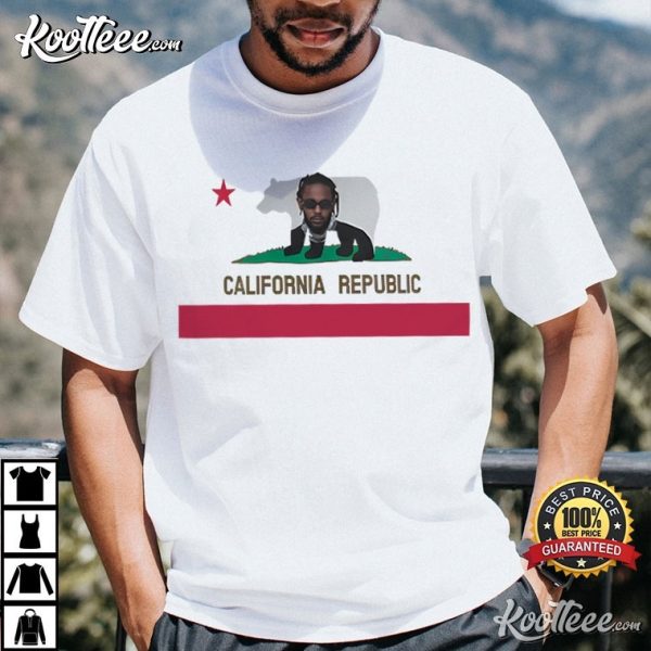 Kendrick Lamar California Republic Flag T-Shirt