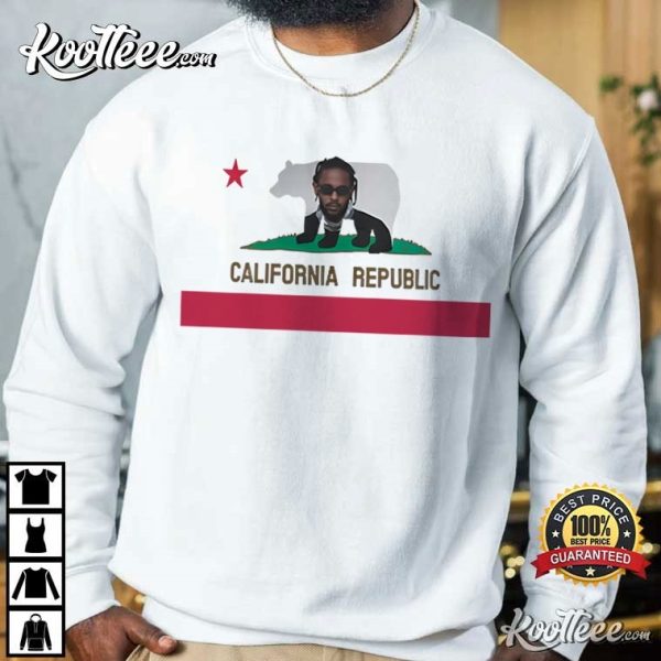 Kendrick Lamar California Republic Flag T-Shirt