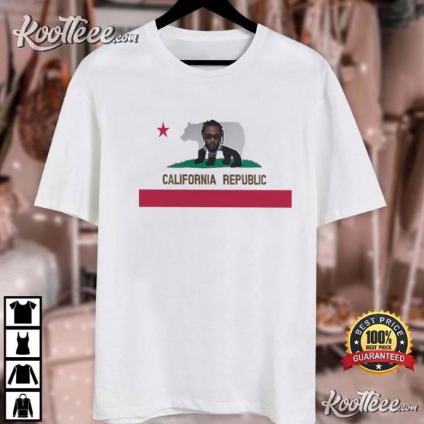 Kendrick Lamar California Republic Flag T-Shirt