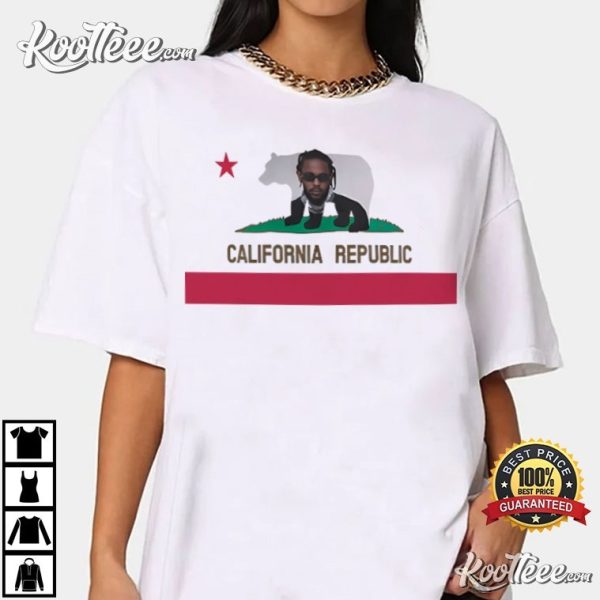 Kendrick Lamar California Republic Flag T-Shirt