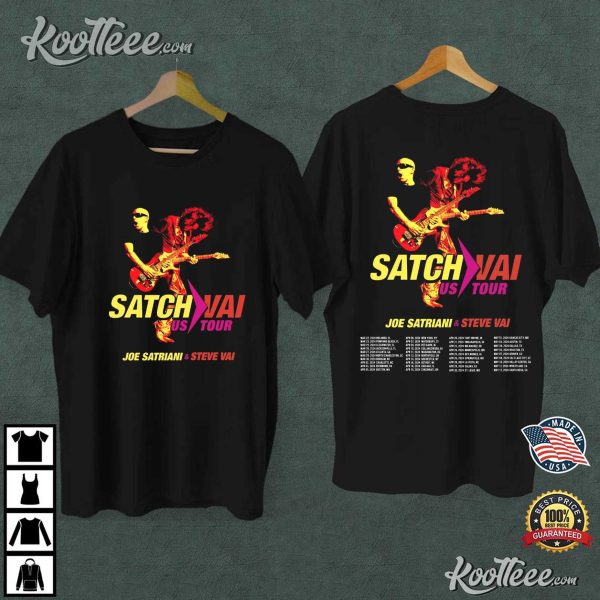 Joe Satriani And Steve Vai Satchvai US Tour 2024 T-Shirt