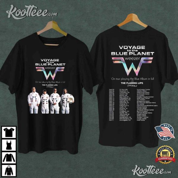 Weezer Voyage To The Blue Planet 2024 Tour T-Shirt