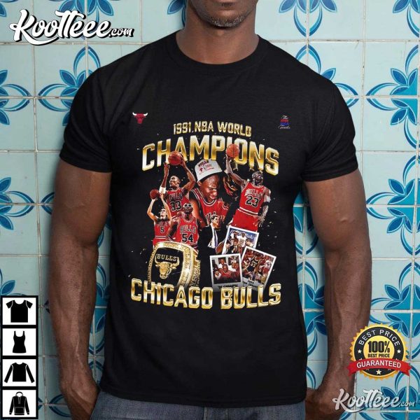 Chicago Bulls June 12 1991 NBA World Champions T-Shirt