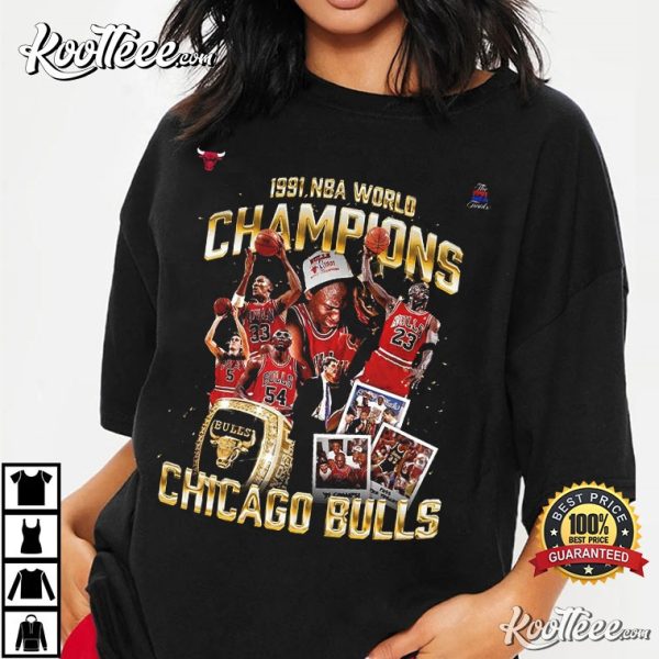 Chicago Bulls June 12 1991 NBA World Champions T-Shirt