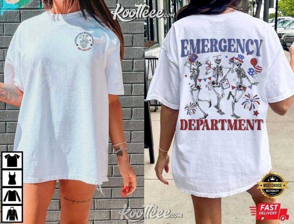 Emergency Department ER Nurse 4th Of July T-Shirt