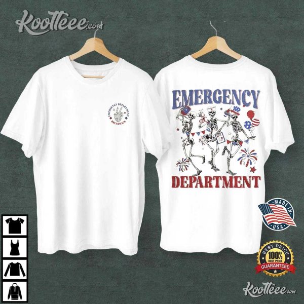 Emergency Department ER Nurse 4th Of July T-Shirt