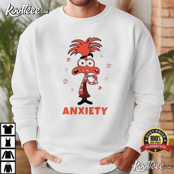 Inside Out Anxiety Disney Character T-Shirt