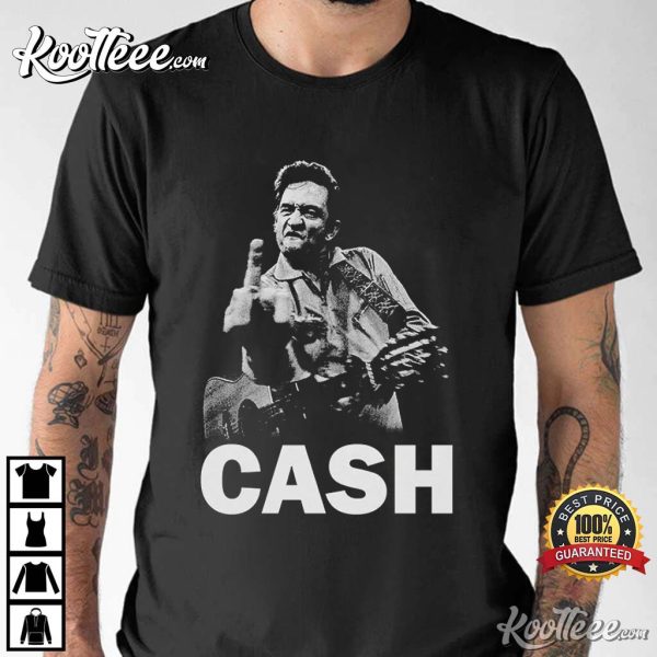 Johnny Cash Middle Finger T-Shirt