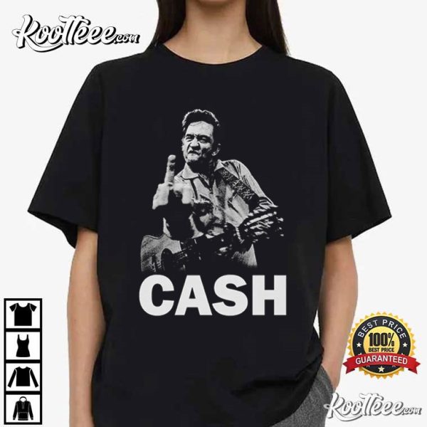 Johnny Cash Middle Finger T-Shirt