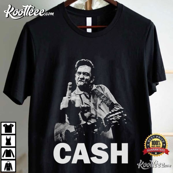 Johnny Cash Middle Finger T-Shirt