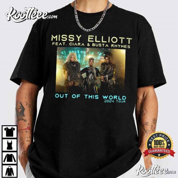 Missy Elliott Feat Ciara And Busta Rhymes 2024 Tour T-Shirt